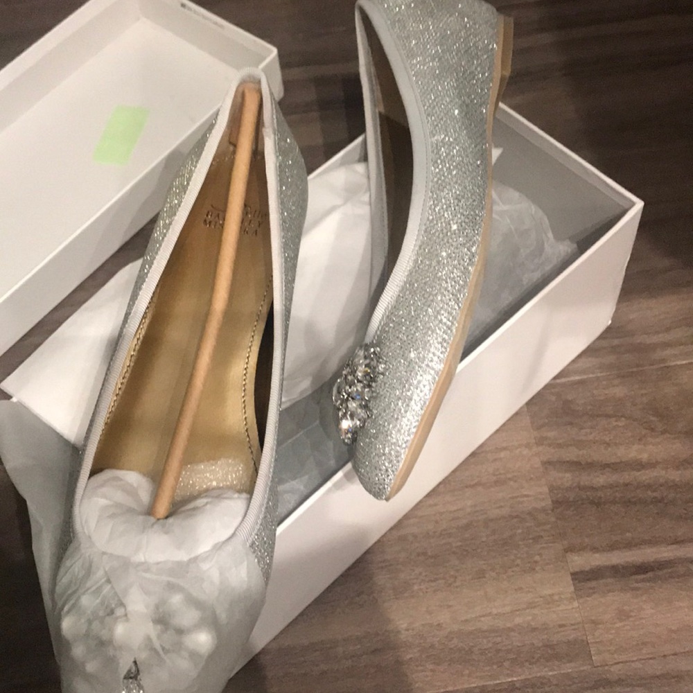 Silver ballet flat - Picture 3 of 4